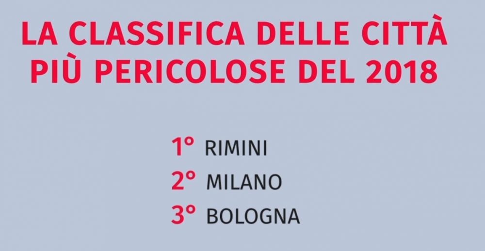 la classifica delle città più pericolose d'Italia